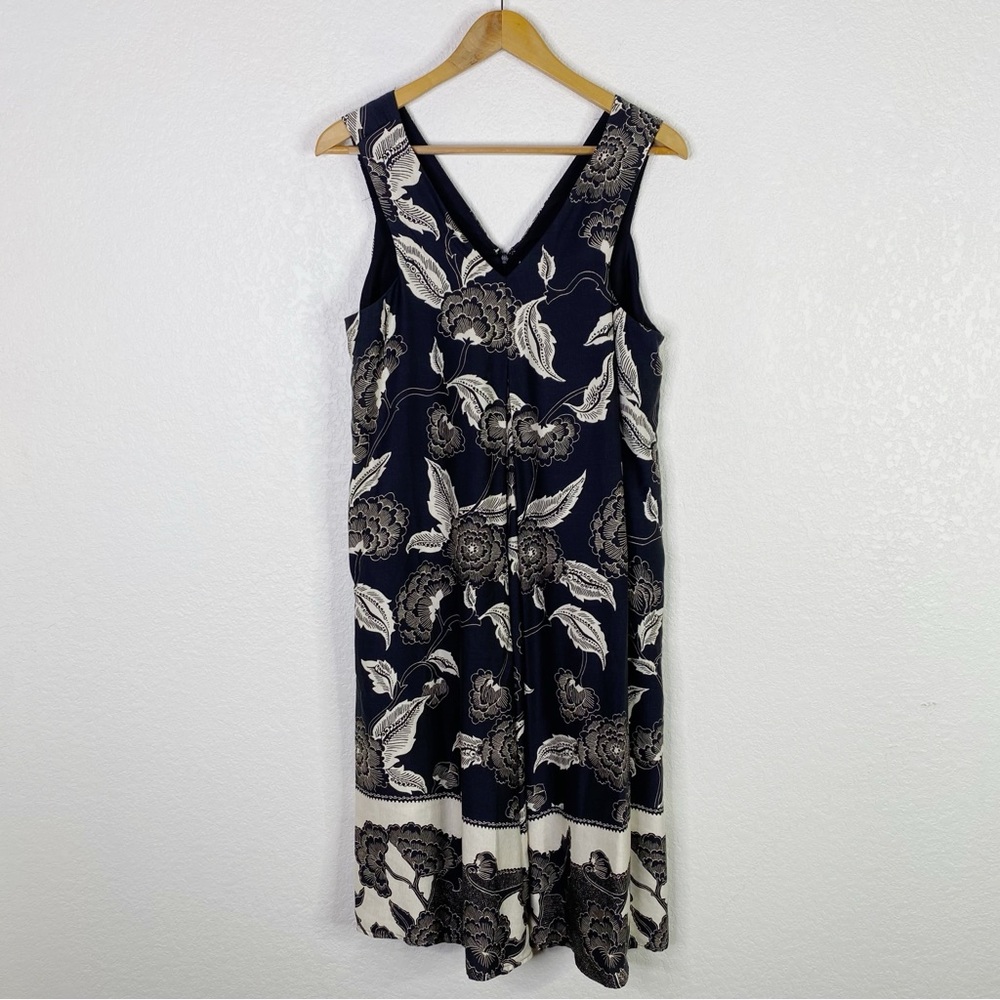 Anthropologie Floreat Soha Linen Midi Maxi Dress